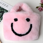 Fluffy Smiley Face Handbag