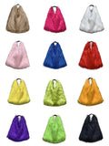 Water Wool One-shoulder Tote Plush Bag