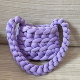 Woven Soft Glutinous Space Twist Braid Iceland Wool Shoulder Bag