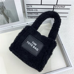 Lamb Fur Fluffy Bag Niche Fashion Mini Tote Handbag Female