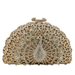 Peacock Dinner Bag Rhinestone Clutch Lady