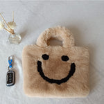 Fluffy Smiley Face Handbag