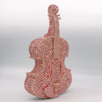 Fashion Violin Diamond Evening Bag Rhinestone Clutch