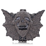 Crystal Skull Bat Diamond Bag