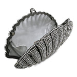 Diamond Crystal Shell Clutch