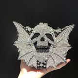 Crystal Skull Bat Diamond Bag